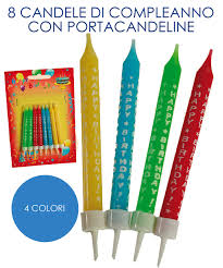 CANDELINE COLORATE COMPLEANNO